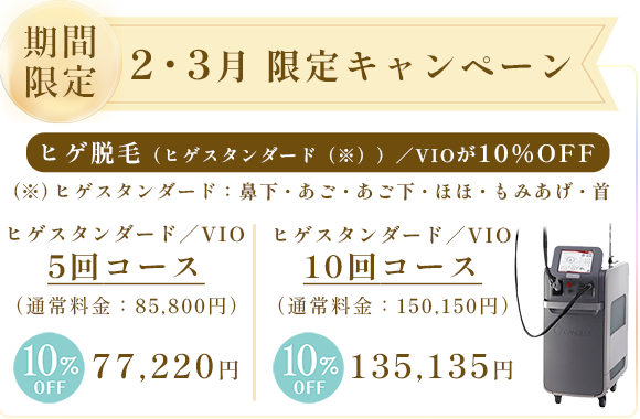 ヒゲ脱毛 1回 17,160円